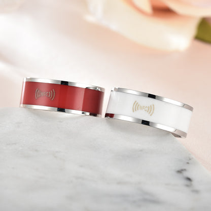 Stainless Steel Wearable NFC Smart Ring