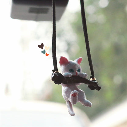 Creative Cute branch Cat Rearview Mirror Pendant | $29.99 | InTown Shopping