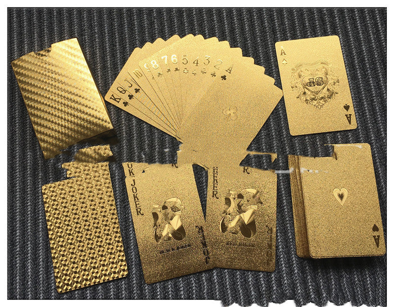 $19.99 | Gold Playing Cards Waterproof | InTown Shopping