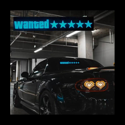 $44.99 | Wanted Level LED Car Sign | InTown Shopping