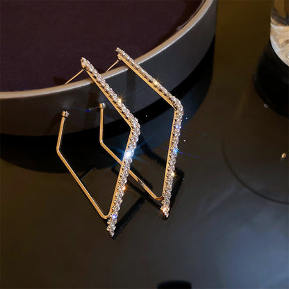 Women's Fashion Personality Elegant Diamond Earrings