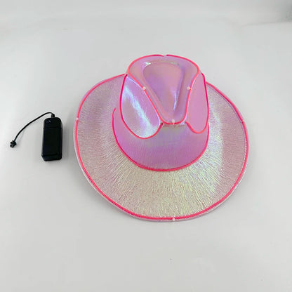 Glowing Neon Cowboy Hat