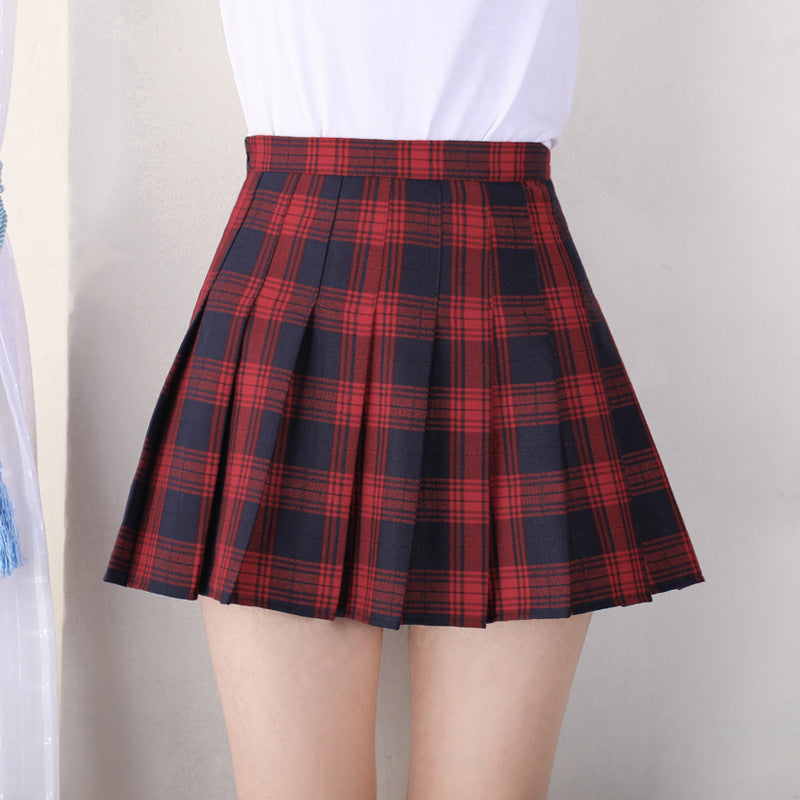 Women's Spring And Summer Plaid High Waist Skirt | $24.99 | InTown Shopping