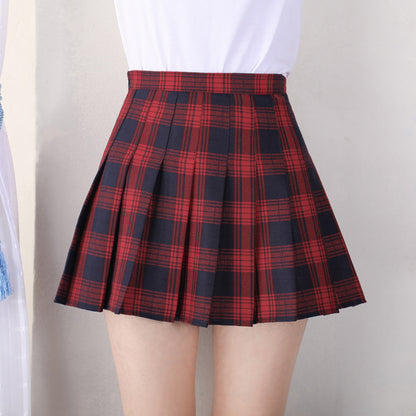 Women's Spring And Summer Plaid High Waist Skirt | $24.99 | InTown Shopping