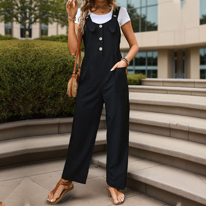 Women's Fashion Personalized Suspender Commuter Jumpsuit