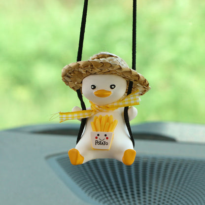 Car Pendant - Cute Anime Little Duck Swing | $24.99 | InTown Shopping