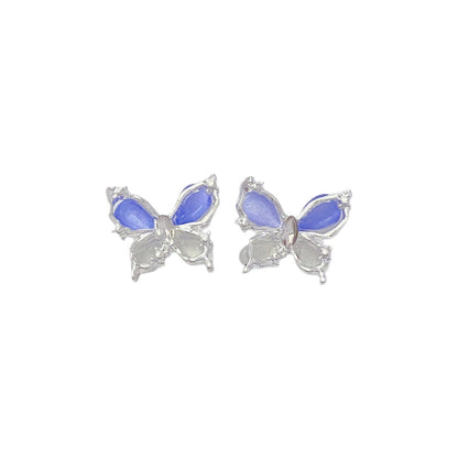 Fairy Butterfly Opal Stone Ear Studs