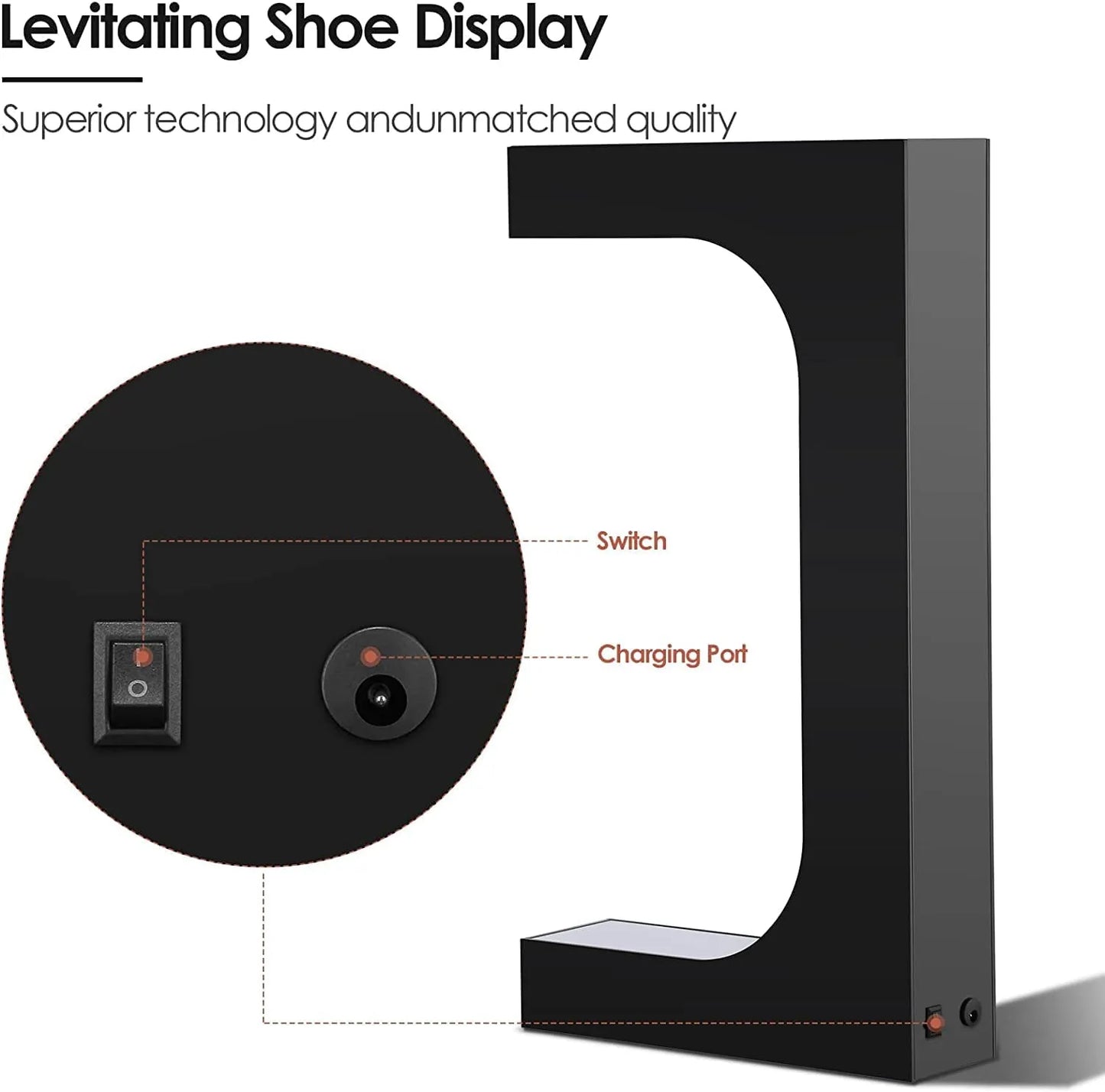 $149.99 | Magnetic Levitation Floating Shoe Display Stand | InTown Shopping