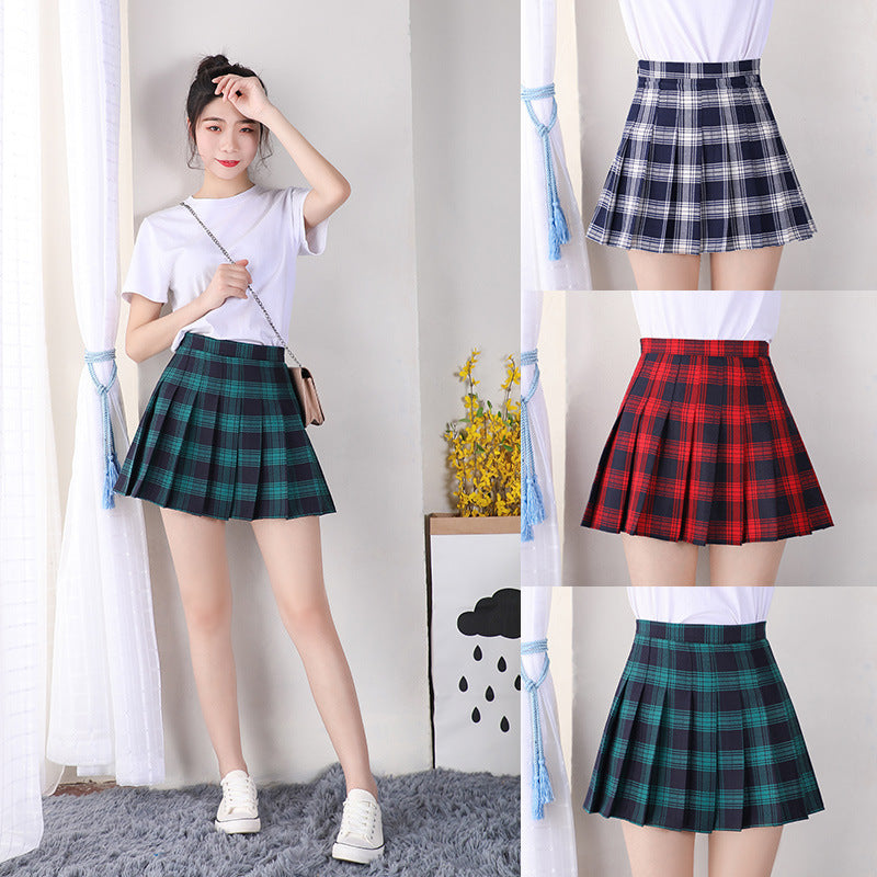 Women's Spring And Summer Plaid High Waist Skirt | $24.99 | InTown Shopping