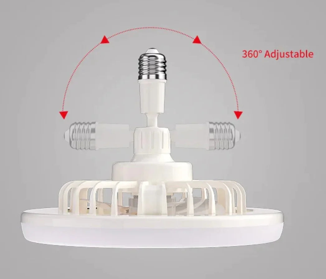 Socket Fan Light with Remote Control