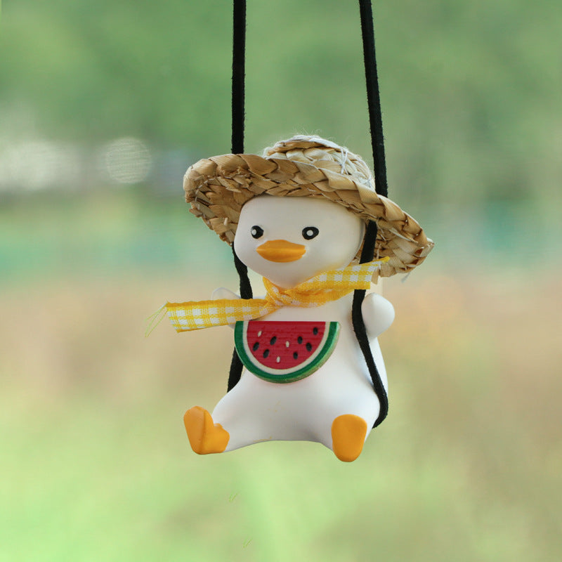 Car Pendant - Cute Anime Little Duck Swing | $24.99 | InTown Shopping