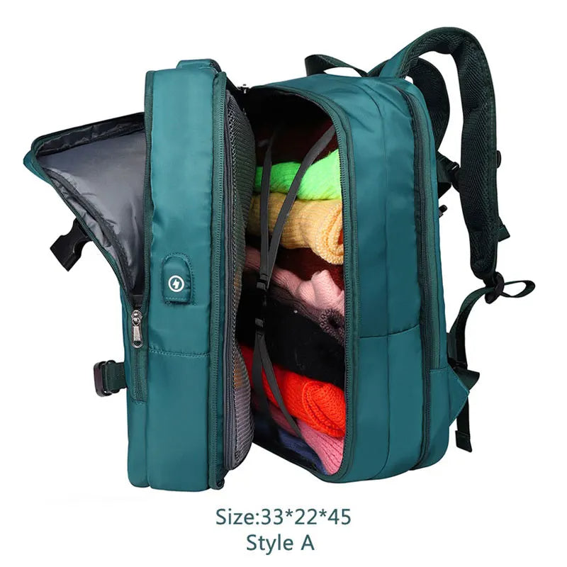 Extendible Travel Backpack Unisex