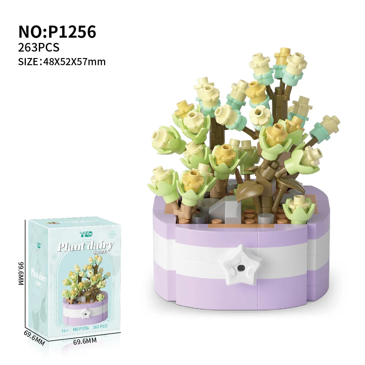 $49.99 | Everlasting Succulents Flower Building Blocks | InTown Shopping