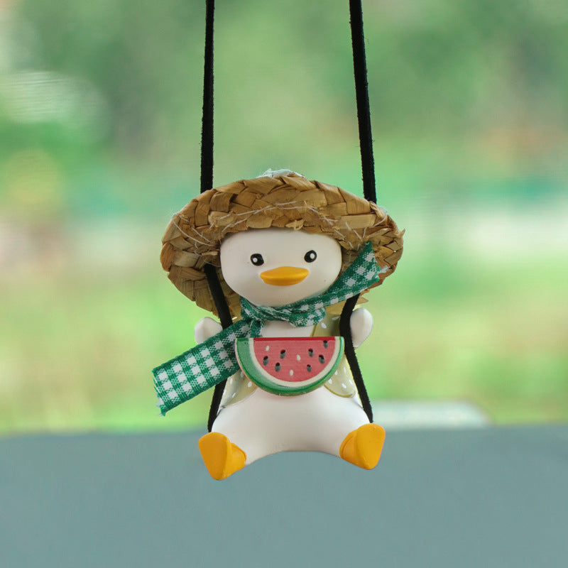 Car Pendant - Cute Anime Little Duck Swing | $24.99 | InTown Shopping