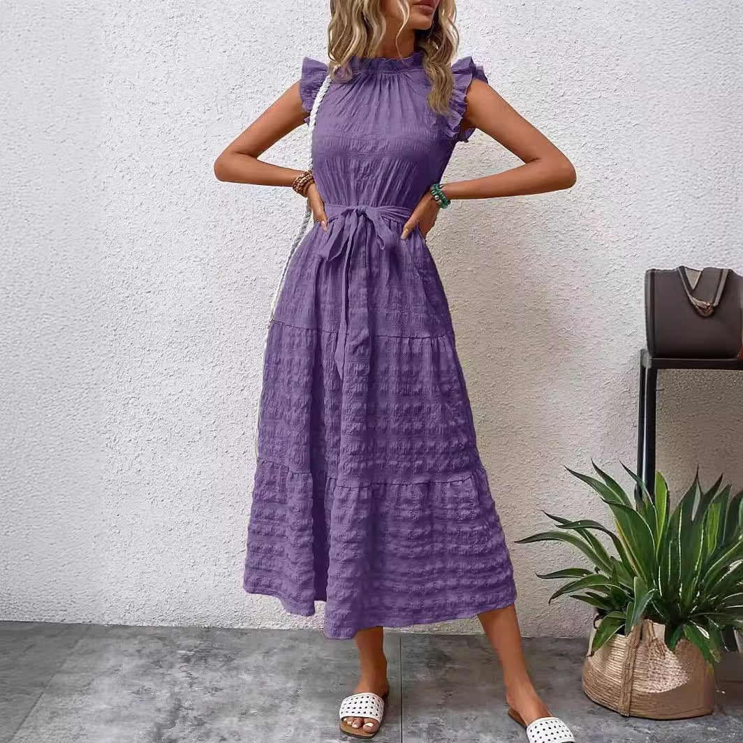 Women's Fashionable Stringy Selvedge Lace-up Dress | $34.99 | InTown Shopping