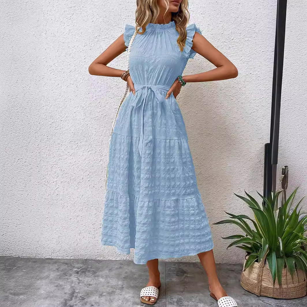 Women's Fashionable Stringy Selvedge Lace-up Dress | $34.99 | InTown Shopping