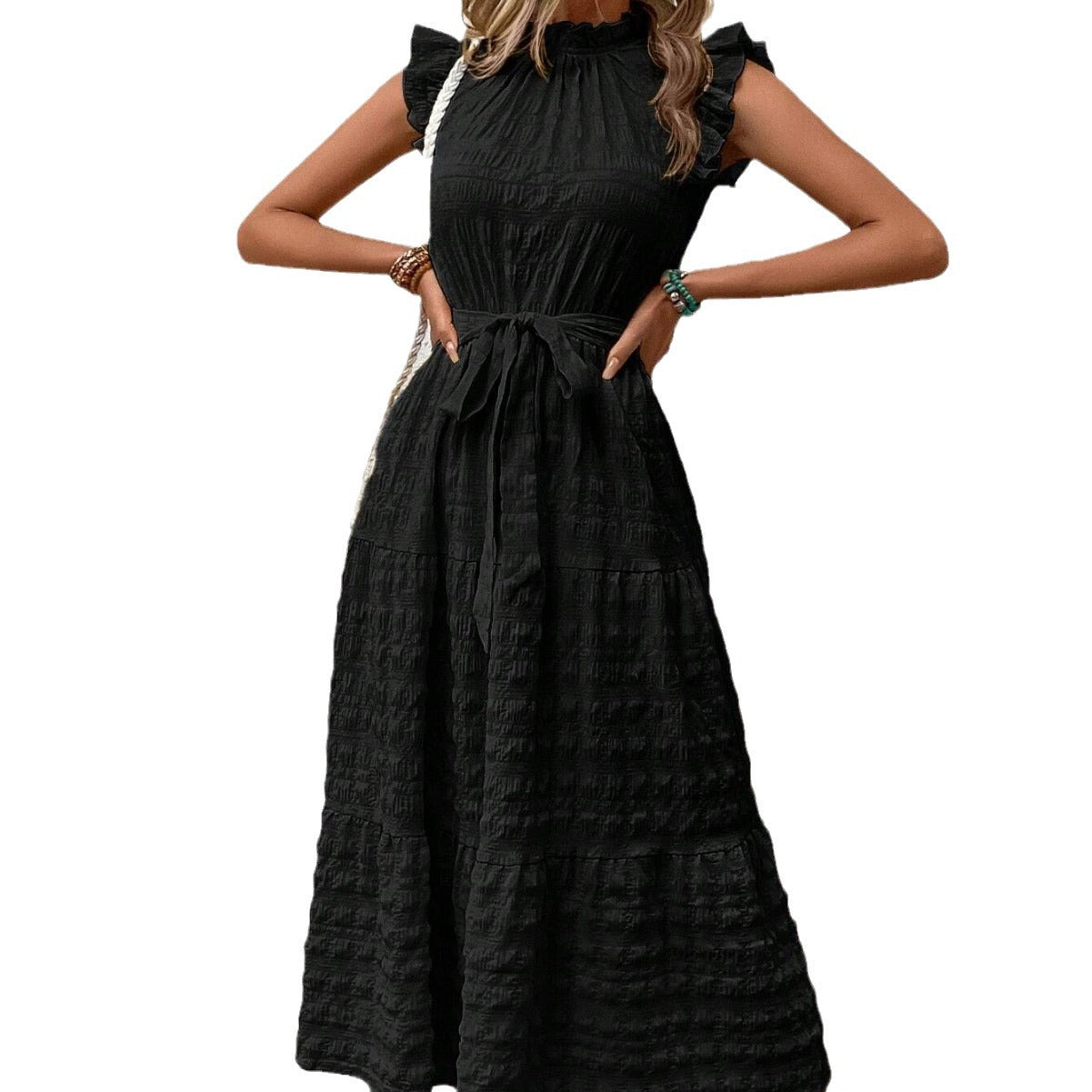 Women's Fashionable Stringy Selvedge Lace-up Dress | $34.99 | InTown Shopping