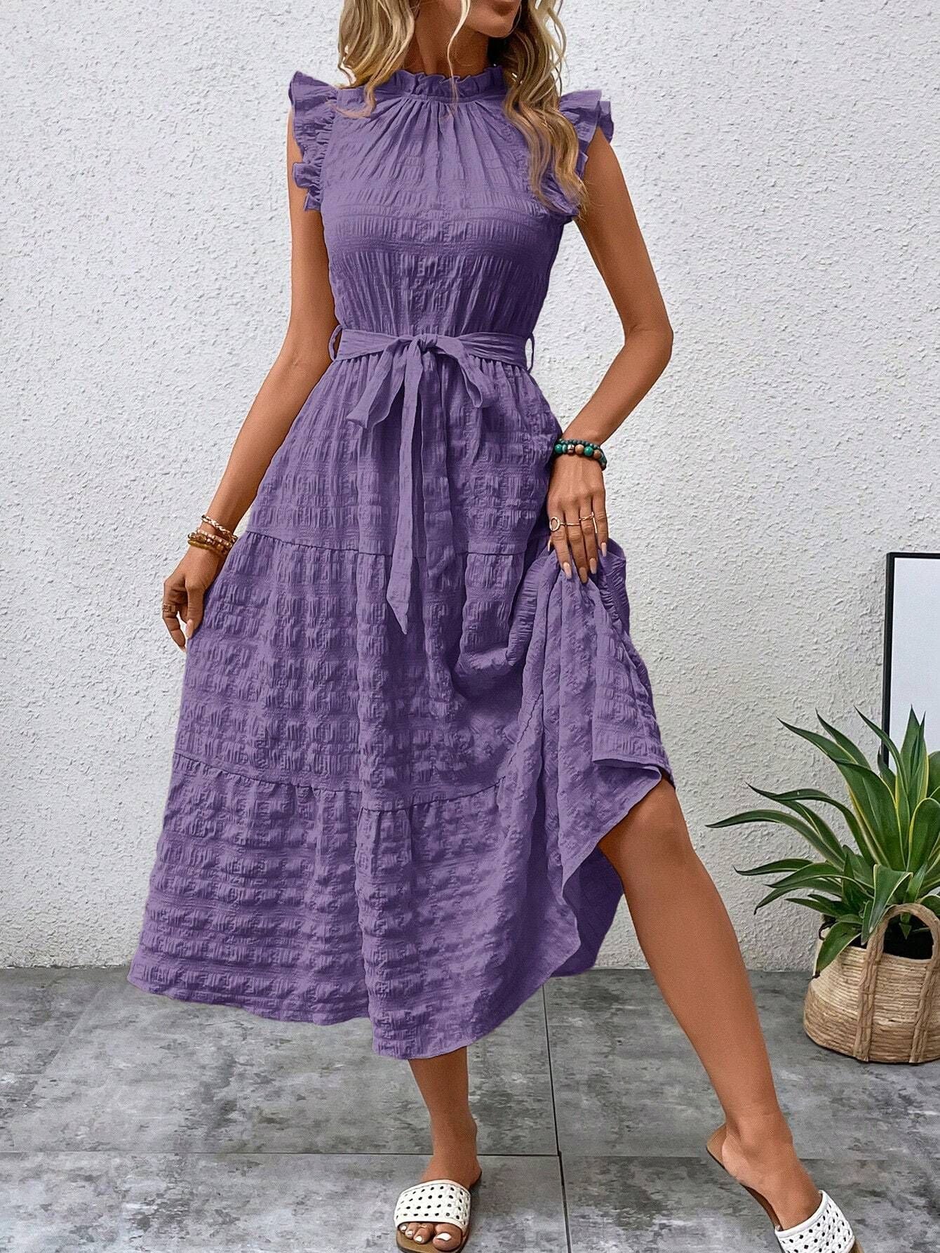 Women's Fashionable Stringy Selvedge Lace-up Dress | $34.99 | InTown Shopping