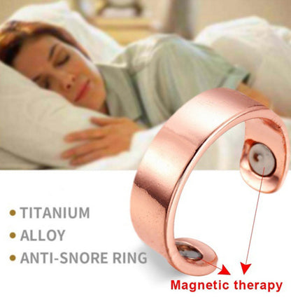 Personalized Electroplated Rose Gold Men's Magnetic Open Magnet Ring