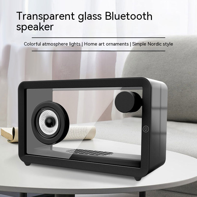 Colorful Transparent Glass Bluetooth Speaker