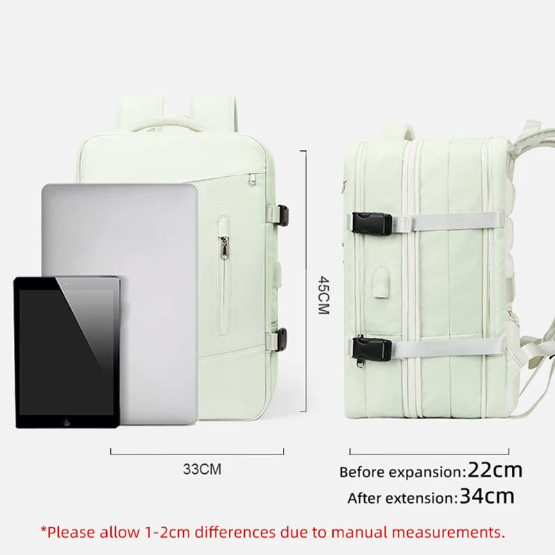 Extendible Travel Backpack Unisex