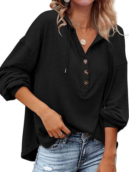 Women's Cardigan Hoodie Casual Loose Solid Color Sweatshirt | $29.14 | InTown Shopping