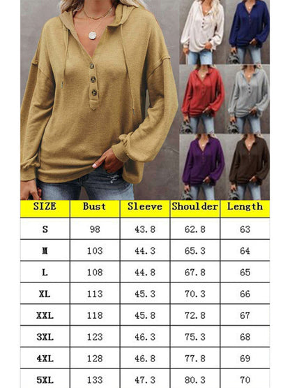 Women's Cardigan Hoodie Casual Loose Solid Color Sweatshirt | $29.14 | InTown Shopping