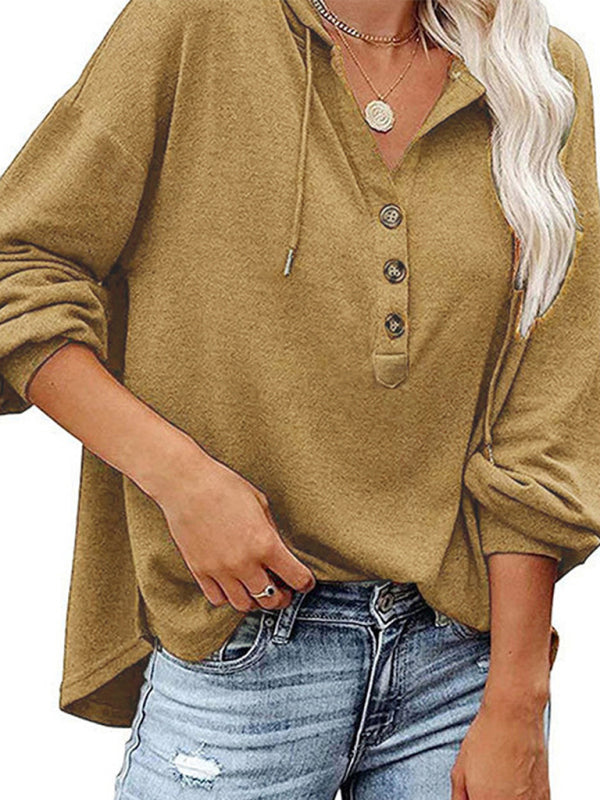 Women's Cardigan Hoodie Casual Loose Solid Color Sweatshirt | $29.14 | InTown Shopping