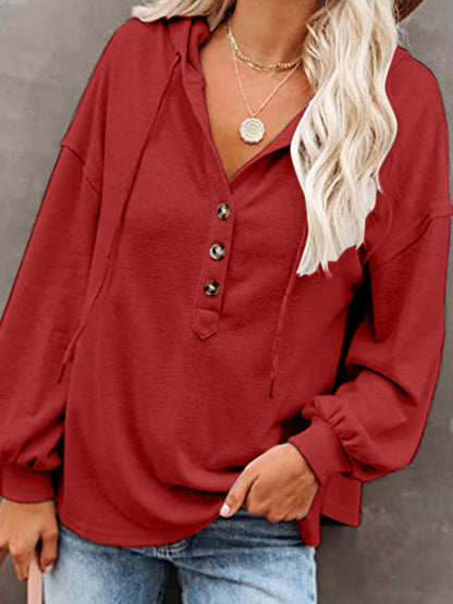 Women's Cardigan Hoodie Casual Loose Solid Color Sweatshirt | $29.14 | InTown Shopping