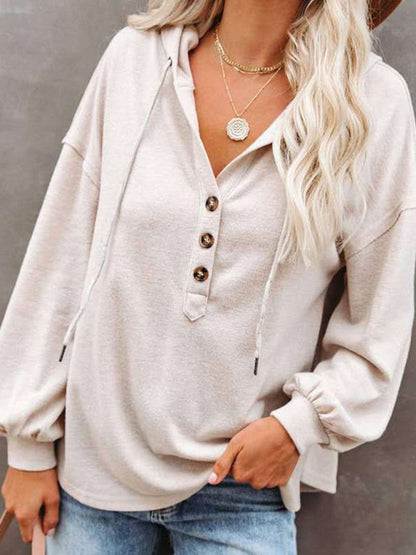 Women's Cardigan Hoodie Casual Loose Solid Color Sweatshirt | $29.14 | InTown Shopping