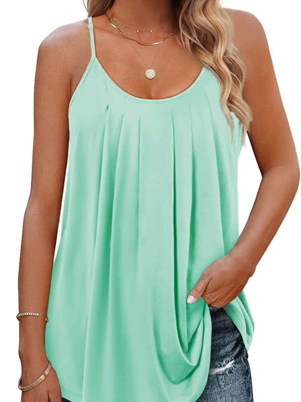 New loose casual solid color sexy camisole top | $24.99 | InTown Shopping