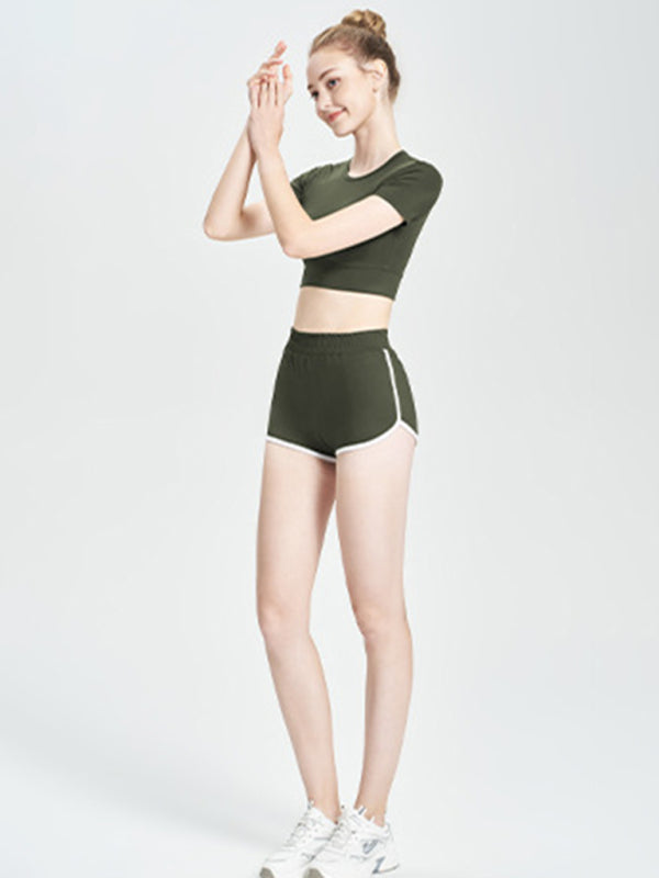 New short T-shirt sports casual shorts two-piece running fitness suit | $43.70 | InTown Shopping